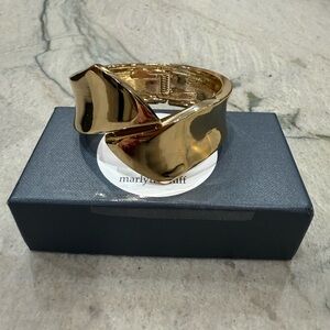 Alexandra Gold Cuff Bracelet